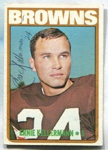 Ernie Kellerman 1972 Topps Signed Autograph Cleveland Browns