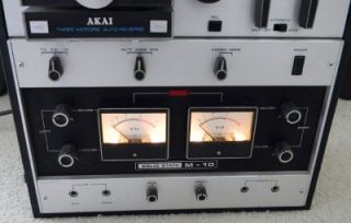 Akai M 10 Reel to Reel Tape Recorder Working