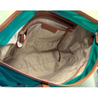 Michael Kors Aqua Nylon Kempton Large NS Tote Handbag Bag