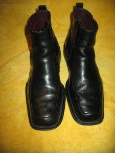 Kenneth Cole Ankle Boots Size 9 5 Black Made in Italy