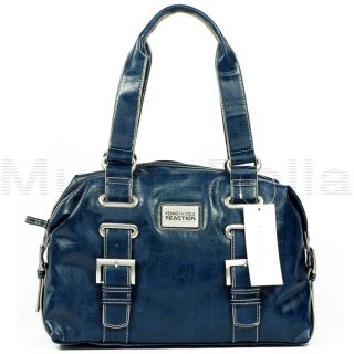Kenneth Cole Reaction Interconnect Blue Large Satchel Handbag MSRP $