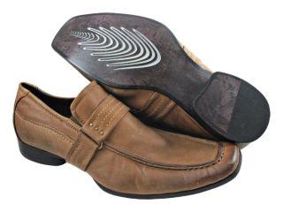 New Kenneth Cole Mens 04129 Brown Slip on Shoesus Size L 10M R 9 5M