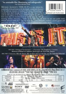 Michael Jackson This Is It 2 Disc Limited E New DVD