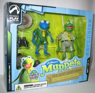 The Muppet Show Frog Scout Robin Kermit Blue Version Palisades Figure