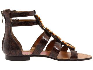 Kensie Girl Gladiator Jeweled Ankle Strap Sandals Flats Shoes Patent