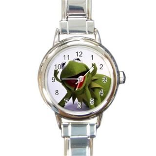 New Hot Kermit The Frog Round Italian Charm Wrist Watch Gift