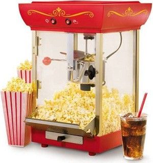 Mini Popcorn Machine Tabletop Vintage Pop Corn Maker Kettle Popper LPM