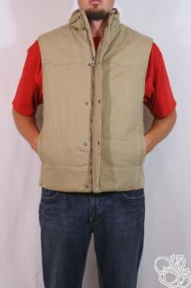 Roundtree Yorke Kevin Khaki Vest Winter Jacket Coat $120 Size Large