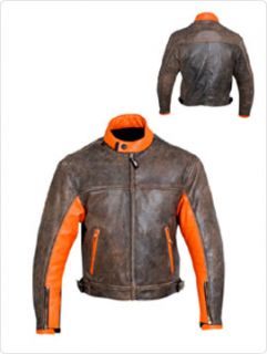 Cafe Racer Jacket Men’s Armored Kevlar Motorcycle Clothing