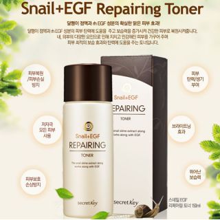 Secret Key Snail EGF Repairing Toner 150ml Anti Aging Moisture