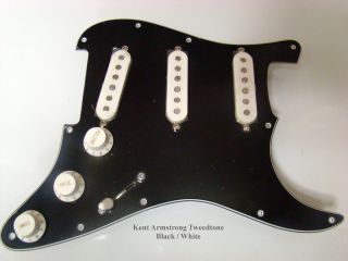Wired Pickguard for Strat Kent Armstrong STV4 Pickups 3344