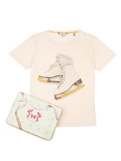 Ted Baker Cuute t shirt in a tin Cream   