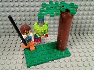 LEGO BIRTHDAY KID & PINATA Candy Party Tree Grass Boy Stick Bat Game