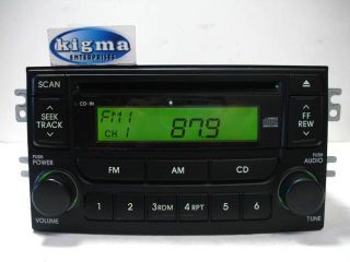 Kia Spectra 2005 2006 CD Player Radio Black P N 96150 2F100 Tested