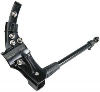 Rear mounted aluminum kickstand Versatile design with telescoping leg