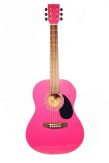 Reynolds JR14PK 36 inch 3 4 Size Acoustic Guitar Pink