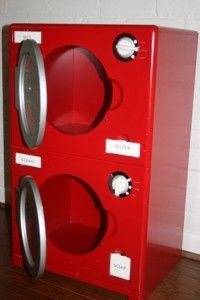 Pottery Barn Kids Retro Kitchen Washer Dryer Red RARE Will SHIP