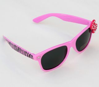 Wayfarer Rectangular Hipster Sunglasses Cute Kids Children Small Bow