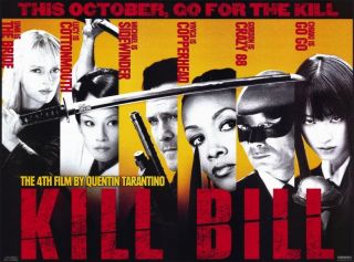 Kill Bill Vol 1 Movie Mini Promo Poster C Uma Thurman Lucy Liu Vivica