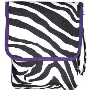 Purple Zebra iPad Kindle Carrying Case Tote Bag eReader Tablet Thirty
