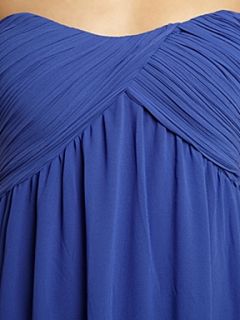 True Decadence Ruched bandeau maxi dress Blue   
