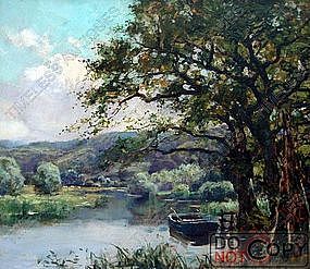 Oil Painting Henry John Yeend King 1855 – 1924 English Lancscape