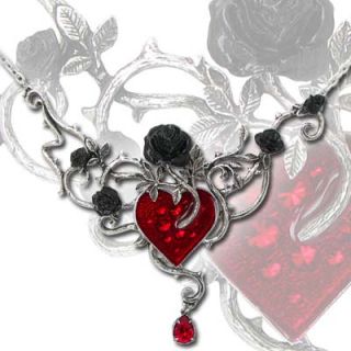 Alchemy Gothic Bed of Blood Roses Tangled Emotions Swarovski Crystal