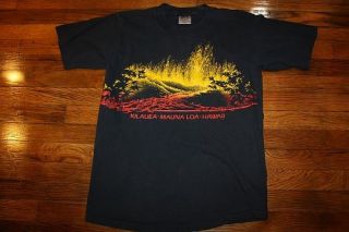 Vtg 90s Hawaii Volcano T Shirt Kilauea Mauna LOA