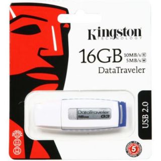 Kingston DTIG3/16GBZ DataTraveler G3(Generation 3) 16GB USB Flash