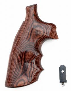 & Wesson K & L Frame Conversion Kingwood Smooth Wood Grips 19602 New