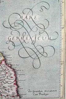 Note elegant calligraphy   Mercator was a master calligrapherand wrote
