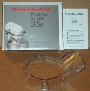 Kitchen Aid Pouring Shield Two Piece Clear Plastic