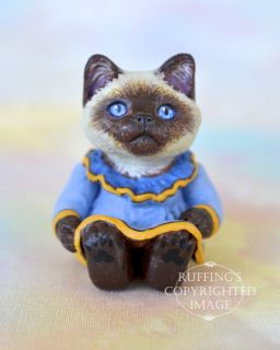 OOAK Miniature Ragdoll Kitten 1 12 Scale Original Folk Art Cat Doll