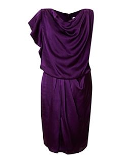 Untold Cowl neck drape dress Purple   