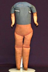 Antique Hair Stuffed Doll Body Kling Schilling