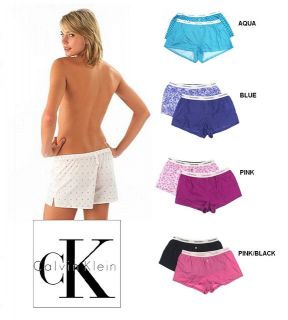 New Calvin Klein Lounge Pajama Bottom Sleep Boxer Shorts 2 Pack or 4