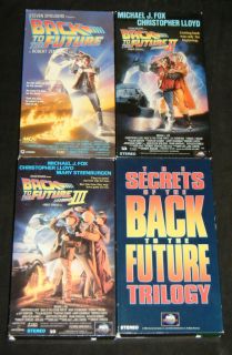 Back to The Future 4 VHS Set I I III Secrets of Back to The Future