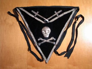 Knights Templar Apron Black with Skull & Cross Bones Masonic Regalia