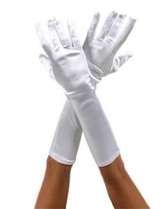 White Satin Gloves Vampire Princess Halloween Costume Gloves