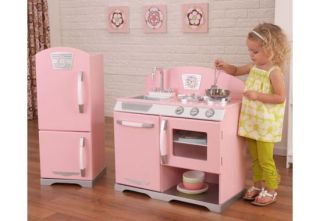 KidKraft Pink Retro Kitchen Refrigerator Brand New in Box