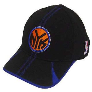 NBA New York Knicks Flex Fit Black Blue Reebok Hat Cap