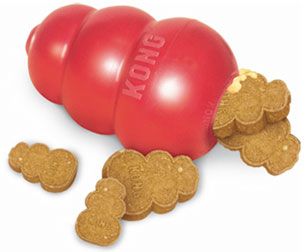 Red Classic Kong Dog Pet Toy Rubber Chew Fetch