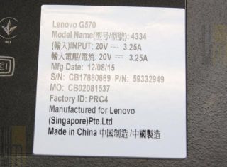 Lenovo G570 4334ECU 15 6 Notebook Pentium Dual Core B970 4GB 500GB