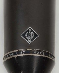 Neumann Vintage U67 Microphone 1960 w/ Stephen Paul Mod Black Anodized