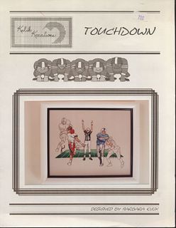 Cross Stitch Booklet Touchdown Football Players Sports