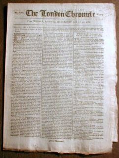 Revolutionary War newspaper Letters between LAFAYETTE & GEO WASHINGTON