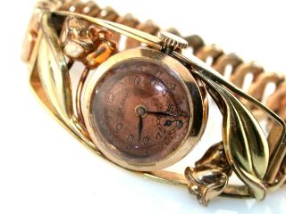 Retro Vintage Ladies La Salle Expandable Gold Filled Wrist Watch