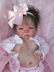 Reborn Baby Girl Doll Gorgeous Kristi Shyann by Aleina Peterson Tummy