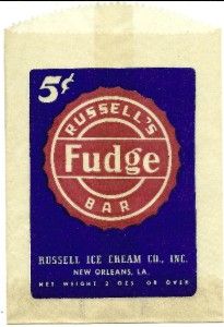Russells Fudge Bar Russell Ice Cream Co New Orleans La