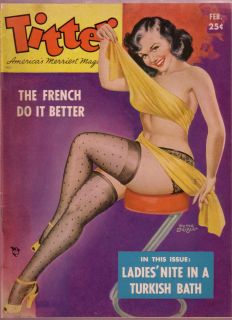 Titter 2 1952 Stockings Peter Driben Glamour Wrestling FN